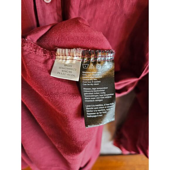 Harley-Davidson Men's L/S Embroidered Button Up Shirt. Wine. Size 2XL - Picture 4 of 6